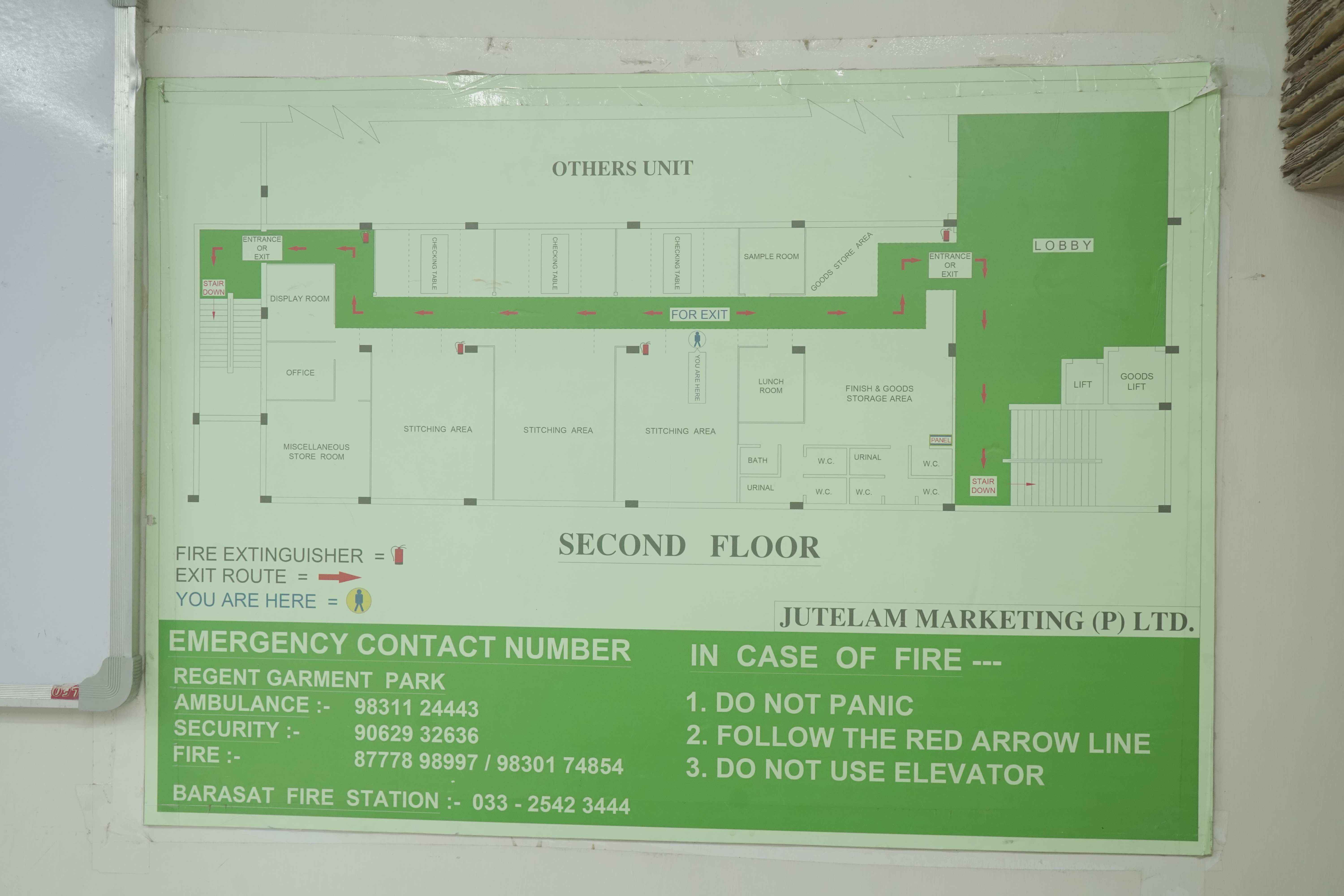 Factory Floor Plan and Safety Map